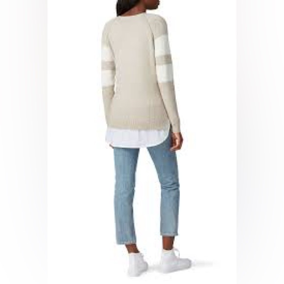 A Pea in the Pod Cream and White Sweater - Picture 1 of 6